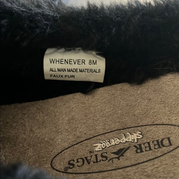 Deer Stags Slipperooz Black Slip-On Mule Slippers - Picture 4 of 7